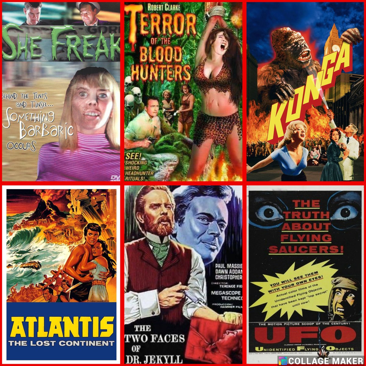 🩸Films Released On May 3rd🩸
part 1

*The True Story of Flying Saucers 1956
*House of Fright 1961 
*Atlantis, the Lost Continent 1961
*Konga 1961
*Terror of the Bloodhunters 1962
*She Freak 1967