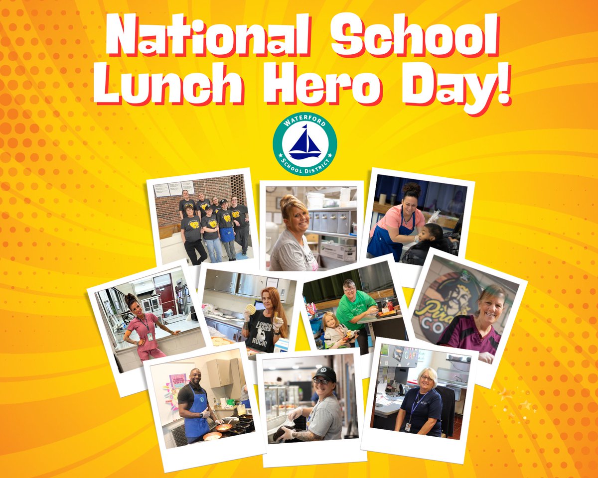 Today is National School Lunch Hero Day! Help us celebrate and thank our amazing Food and Nutrition Services staff who work hard every day to provide nutritious meals for our students. You are appreciated! #SchoolLunchHero