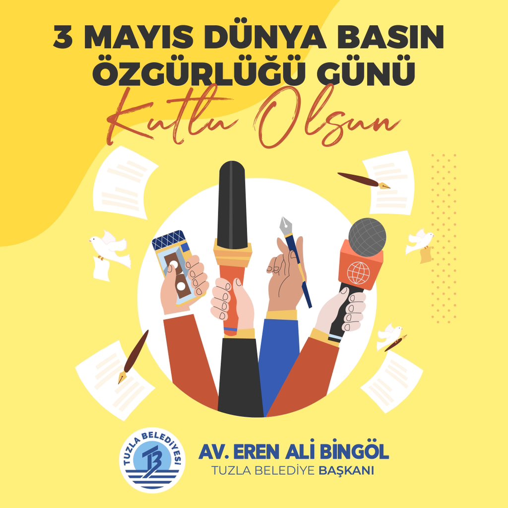 Halkın haber alma hakkı için emek veren, zor şartlarda özveriyle çalışan tüm basın emekçilerimizin 3 Mayıs Dünya Basın Özgürlüğü Günü kutlu olsun.