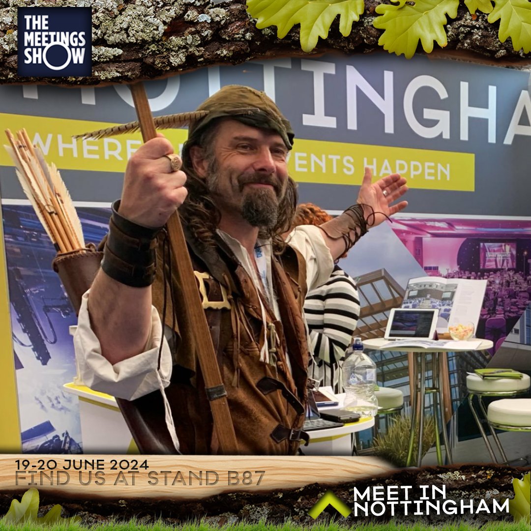 We're delighted to have such a diverse representation of venues at this years The Meetings Show as well as Nottingham legend Robin Hood🏹

meetinnottingham.co.uk/team-nottingha…

#TMS2024 #BeAPartOfIt #TeamNottingham #LoveNotts #EventProfs