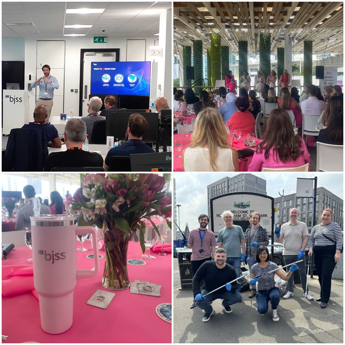 It's been an amazing few weeks at BJSS! 🧡

We've promoted diversity at the AWS Women in Cloud event, held an #EarthDay litter pick in Sheffield, and showcased generative AI with AWS in Leeds!

Apply here: hubs.li/Q02w01yG0

#LifeAtBJSS #DiversityInTech #CareersInTech