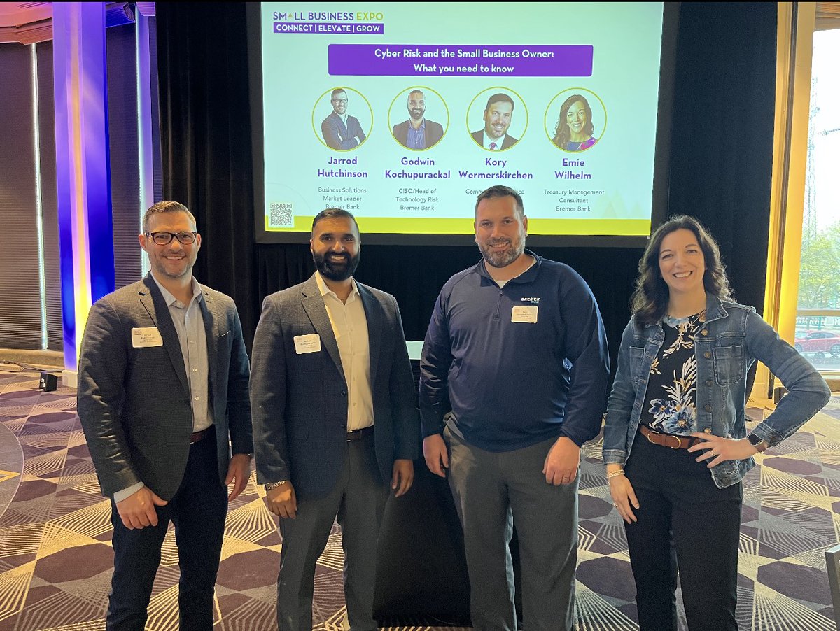 Bremer Bank (@bremerbank) on Twitter photo Our business and technology team members had a great time connecting with the business leaders at the Small Business Summit hosted by the <a href="/StpaulChamber/">St. Paul Chamber</a> <a href="/mnblackchamber/">MNBlackChamber</a> and Minnesota Hmong Chamber last week. It was wonderful to connect with these business leaders! Our business and technology team members had a great time connecting with the business leaders at the Small Business Summit hosted by the <a href="/StpaulChamber/">St. Paul Chamber</a> <a href="/mnblackchamber/">MNBlackChamber</a> and Minnesota Hmong Chamber last week. It was wonderful to connect with these business leaders!