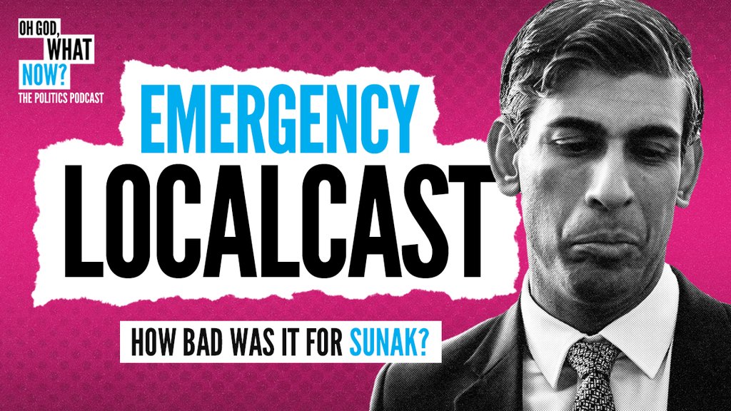 🚨Emergency Localcast🚨 As results roll in, @rosamundmtaylor talks @jacobjarv through what they mean so far – and assesses just how bad things are for Sunak and the Tories. Listen➡️listen.podmasters.uk/OGWN250403Loca…