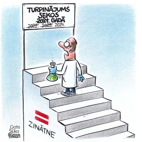 Ieguldīt pētniecībā un inovācijā nozīmē ieguldīt nākotnē  - LJZA sarunājas ar <a href="/ivarsbu/">Ivars Busmanis</a>  lasi.lv/par-svarigo/pr… Foto Gatis Šļūka / Latvijas Mediji <a href="/KarikaturaLv/">Gatis Šļūka</a>