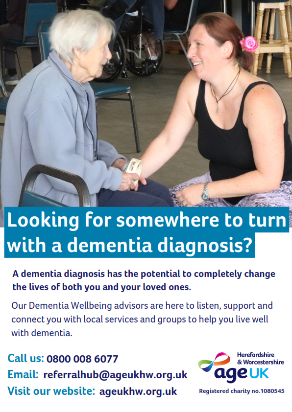 EveshamLib's tweet photo. Pop in to #EveshamLibrary to meet with a representative from @AgeUKHW.
📆 Tuesday May 14th, 10am - 12pm
Wellbeing advisors are there to listen, support, and connect you with local services and groups to help you live well with dementia. https://t.co/eo9aPaTrvU