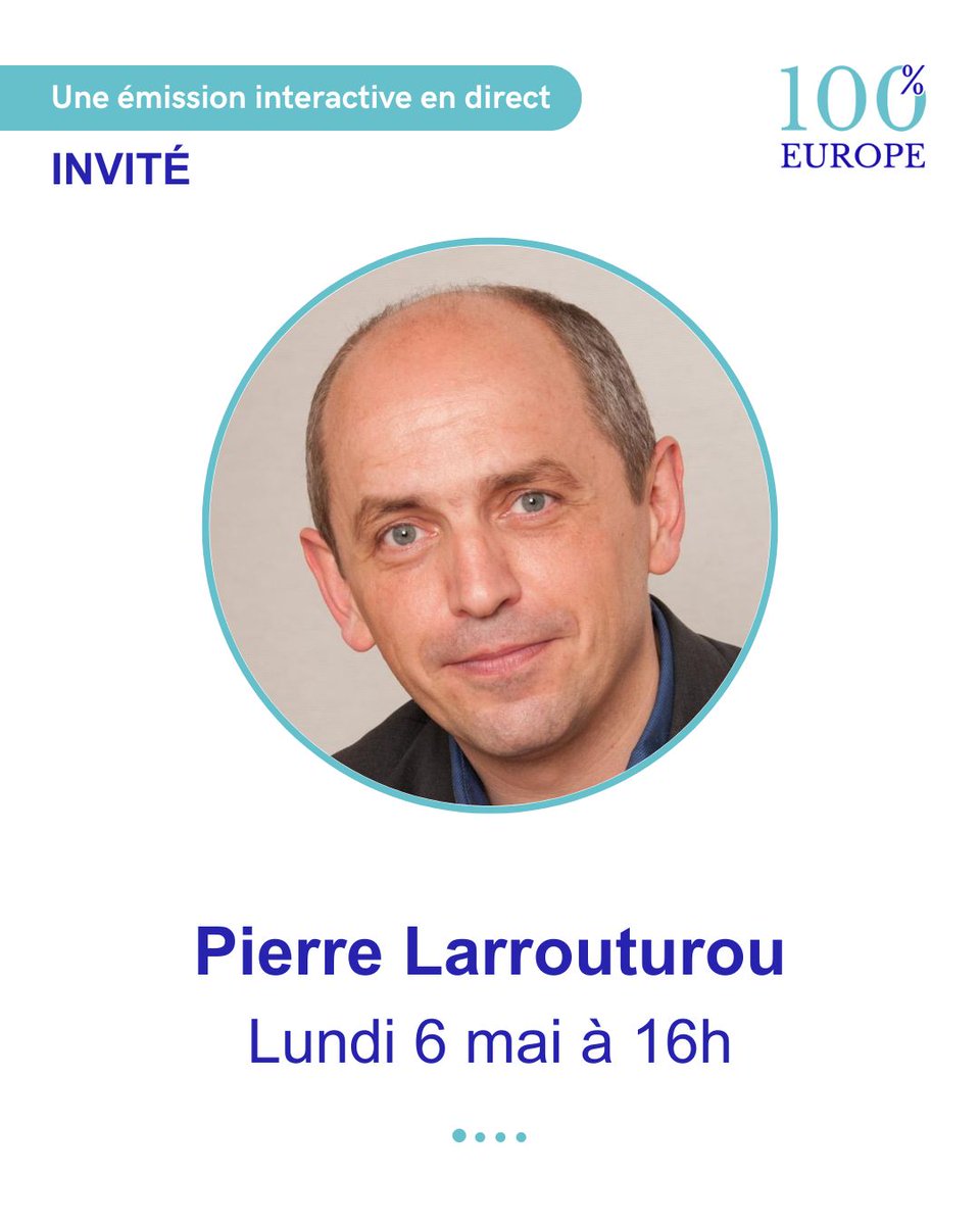 🗓 Ce lundi à 16h, nous recevons Pierre @larrouturou tête de liste @Nouvelle_Donne à l'élection européenne, pour une nouvelle émission consacrée à l'actualité de la campagne et à la transition écologique. -- @CanalchatG / @MathieuSolal