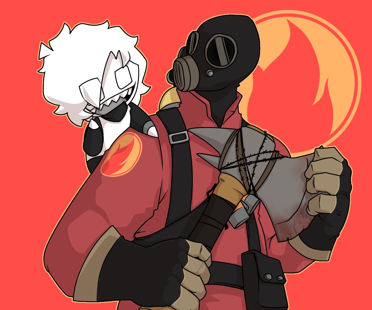 Chilling with my favorite mercenaries from tf2 [:
#artwork #tf2pyro