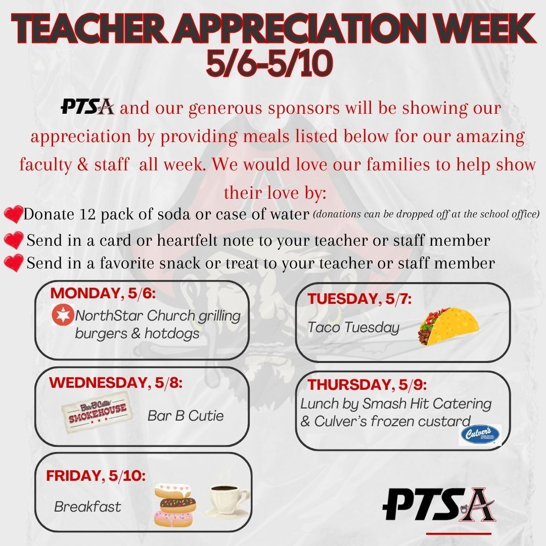 Teacher Appreciation Week is coming next week! Here's how you can help! #GoBucs #AnchoredInExcellence #BucNation @cobbschools