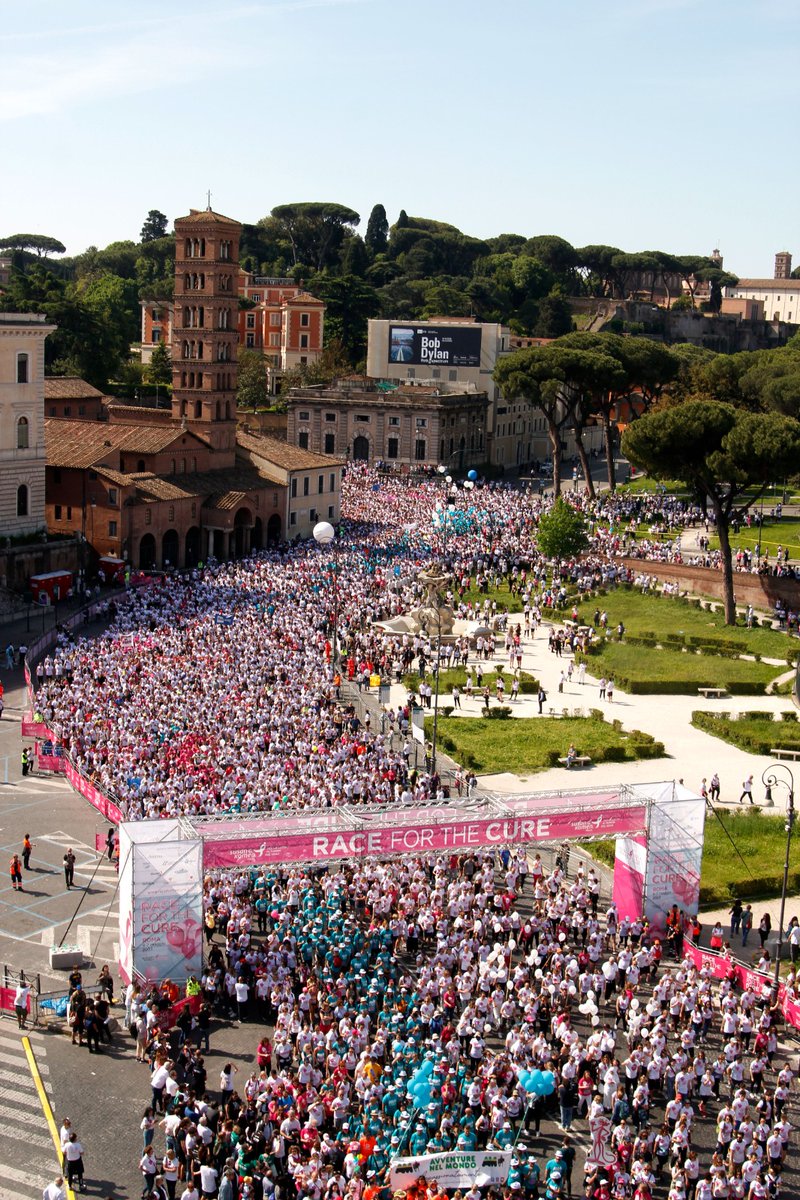 In one week the largest and most participated fundraising event against breast cancer will get started in Rome (100k participants foreseen). The only race where you can only win. #raceforthecure #RFTC2024 @komenitalia