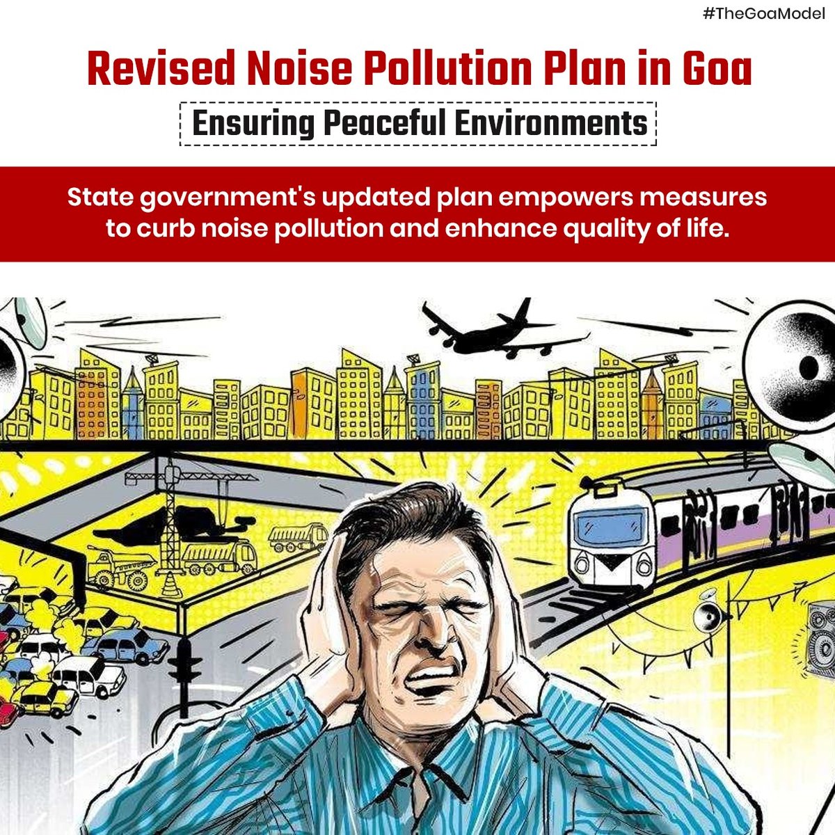 Goa unveils a revised plan to combat noise pollution, ensuring peaceful environments and better living conditions. Empowering authorities and introducing clear guidelines, this initiative aims for a quieter and more harmonious atmosphere. #NoisePollution #GoaPeace #TheGoaModel