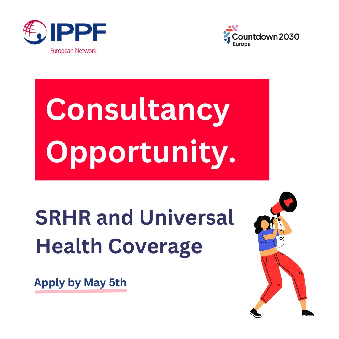New consultancy #opportunity! 📢 We seek someone skilled and passionate to analyze SRHR investments' impact on donor-priority sectors like Universal Health Coverage & System Strengthening. Full details: europe.ippf.org/about-us/jobs-… 📅 Apply by May 5th