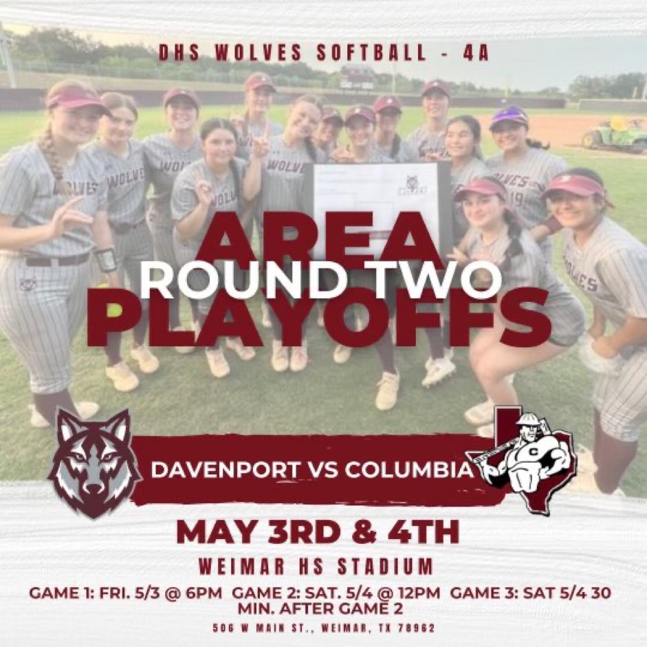 Business trip to take care of Round 2!! Game Day Pack, let’s go!! Come support your Wolves 🐺 🥎 

#Team4 #Compete @DavenportWolves @BuildThePack @Davenport_HS @cisdnews