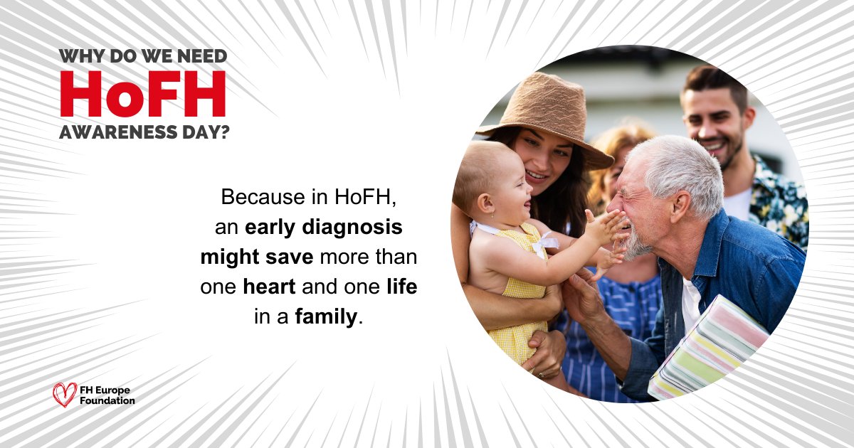 HSVI, as a member of @fhpatienteurope is supporting their first #HoFHAwarenessDay.

HoFH is the rare & severe form of FH, a genetic lipid condition that causes high #cholesterol. 

If you have #HoFH, we would love to hear your #PatientVoice👉 heartandstrokevoice.ie

#Unite4HoFH