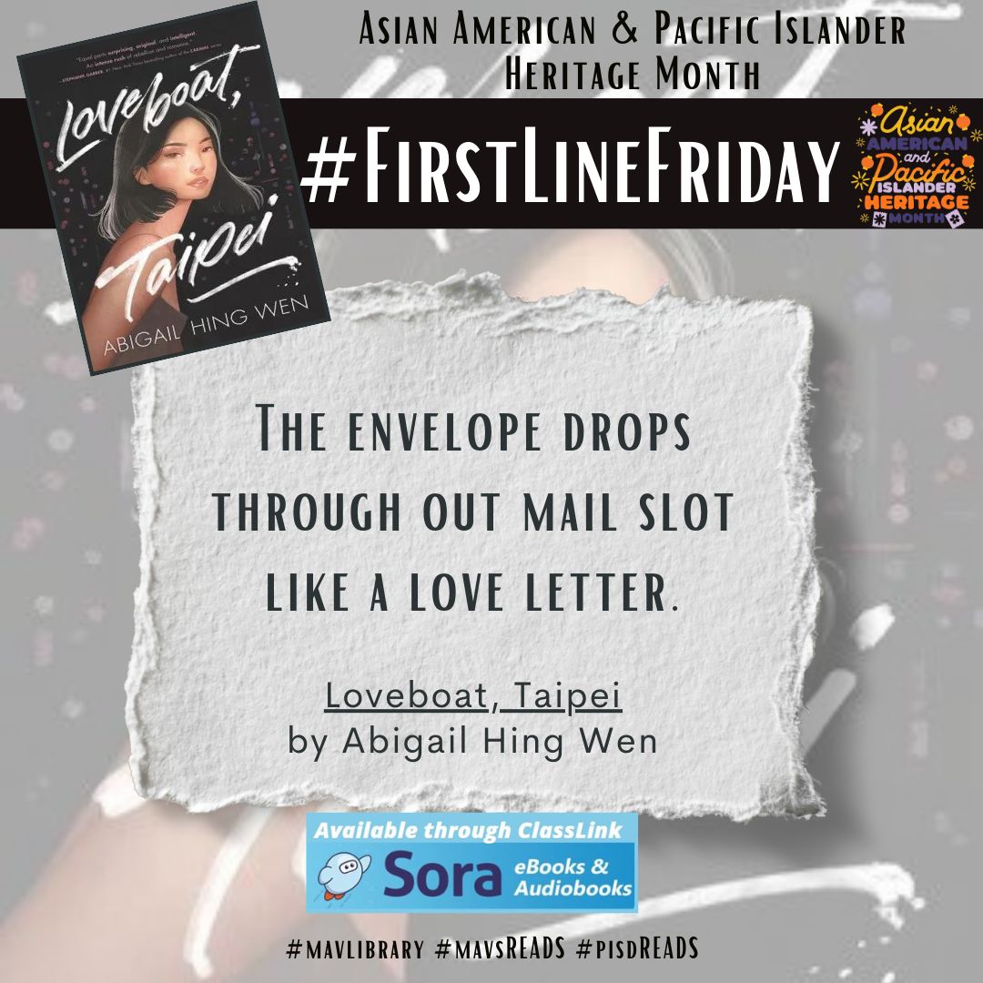 Check this book out in our #digitallibrary SORA (accessible in CLASSLINK).

#firstlinefriday #asianamericanheritagemonth #pacificislanderheritagemonth #mavlibrary #mavsREAD #pisdREADS