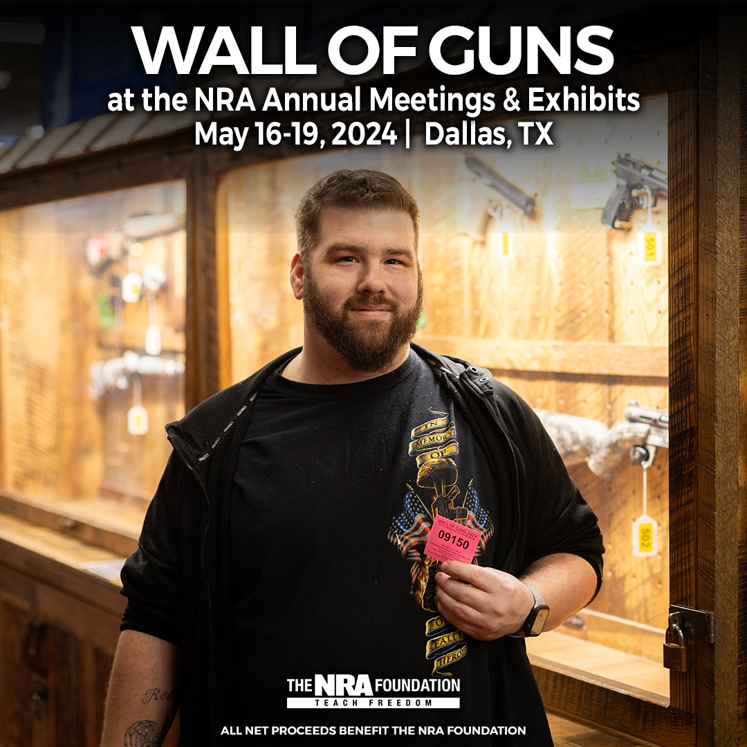 If you’re coming to NRA Annual Meetings and Exhibits in Dallas, Texas this year, make sure to stop by the Wall of Guns and test your luck!

Check out all our Wall of Guns package options:
friendsofnra.org/events/event-d…

#friendsofnra #nrafoundation #wallofguns