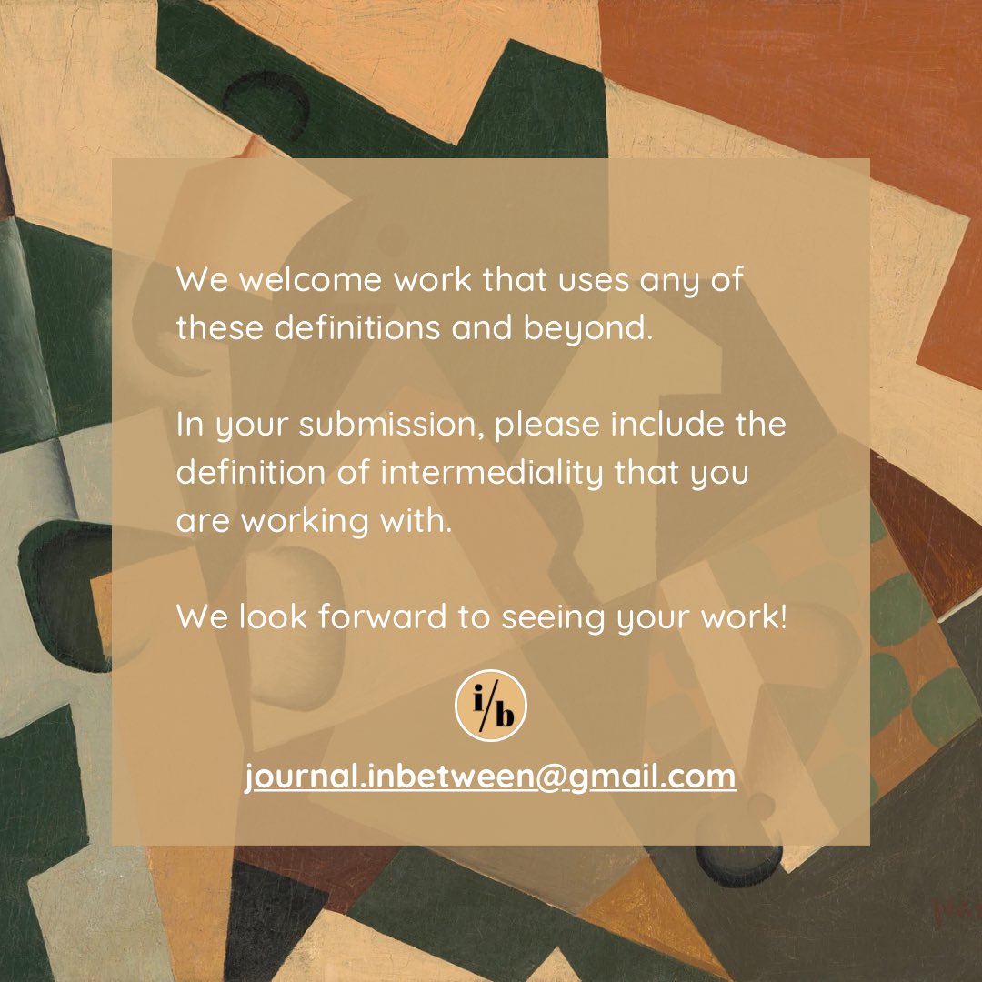 So what is intermediality anyway? Here are some suggestions from our favourite scholars in the field!