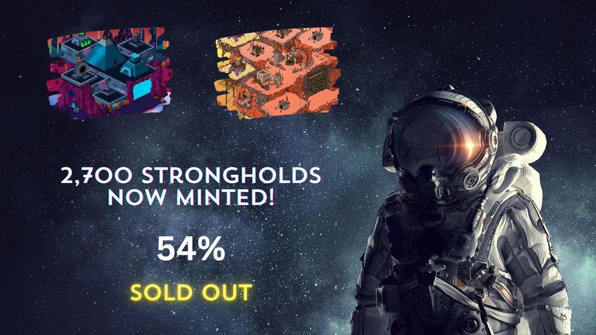 📢Strongholds Mint Milestone & 9th IAG node 📢 We have surpassed 2700 Strongholds minted! 🥳 IAG Node 9 We are only 79 Stronghold mints away from launching our node 9. Locking approximately 290K IAG tokens into it will significantly boost our total IAG rewards per epoch.…