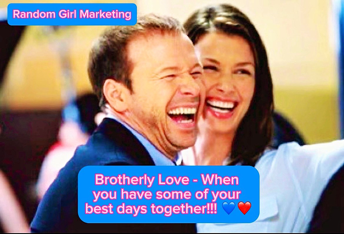 💙❤️ #BrotherlyLove with Donnie Wahlberg and Bridget Moynahan 💙❤️ When you have some of your best days together, now that’s brotherly love!!! 💙❤️ Blue Bloods 💙❤️ #bluebloods #friday #brother #sister #family #love #cbs #donniewahlberg #nkotb #newkidsontheblock #bridgetmoynahan