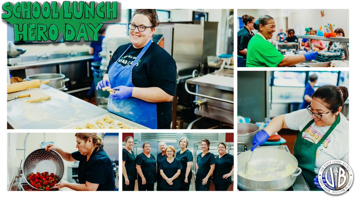 Celebrate our incredible Culinary Team on #SchoolLunchHeroDay! 🍴 Today, we offer our heartfelt appreciation to our devoted School Lunch Heroes. Their dedication to quality and nutritional excellence sets the table for success at VBSD. Every day, our team crafts fresh,…