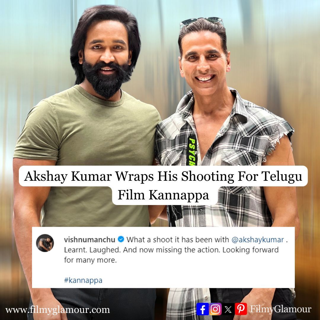 Akshay Kumar Wraps Shooting For His Telugu Debut Film Kannappa Starring Manchu Vishnu.

#AkshayKumar #TeluguCinema #Bollywood #Tollywood #PanIndiaRelease #ManchuVishnu