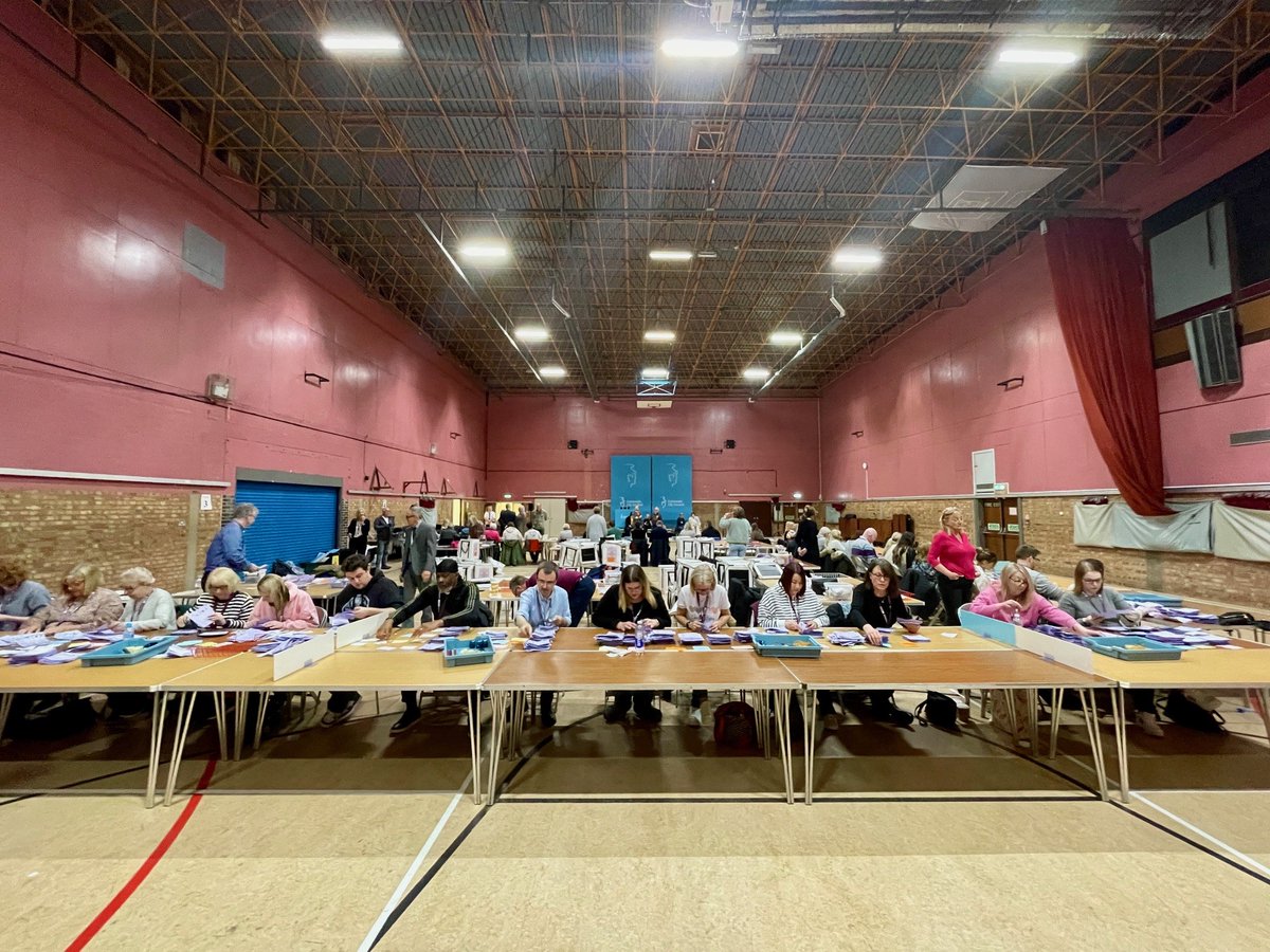 Counting for the #EssexPFCC elections is underway at Charter Hall, Colchester. The turnout in #Colchester was 30.07% and Essex-wide was 24.52%.