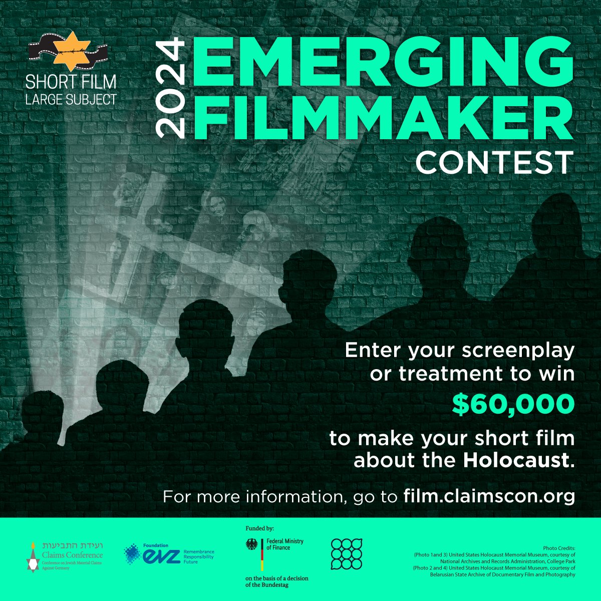 Recognizing the potential of movies to reach large numbers of people and to educate and spark powerful discussions, the Claims Conference is proud to announce applications are open for the Claims Conference's 2024 Short Film, Large Subject: Emerging Filmmaker Contest - a…