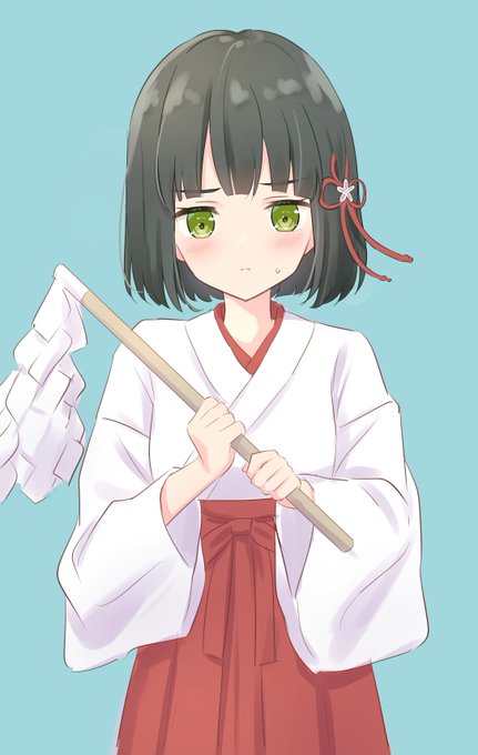 「miko white kimono」 illustration images(Latest)