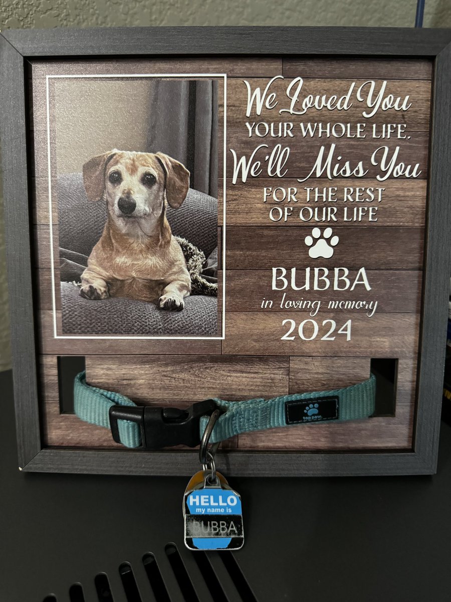 Bubba came back home yesterday. Not the same but glad he is back home. You are sure missed buddy!! Love you Forever and Always!!