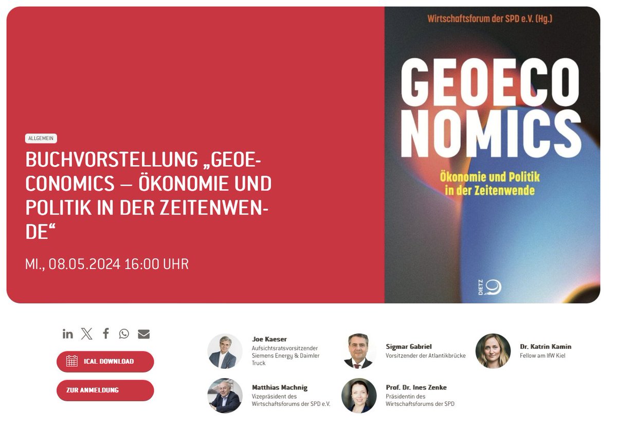 „#Geoeconomics – Ökonomie und Politik in der #Zeitenwende“: Der vierte Band unser wirtschaftspolitischen Schriftenreihe erscheint Anfang Mai im @dietzverlag. Am Mittwoch präsentieren wir das Buch bei einer exklusiven Vorstellung im @basecamp_debate ⤵️