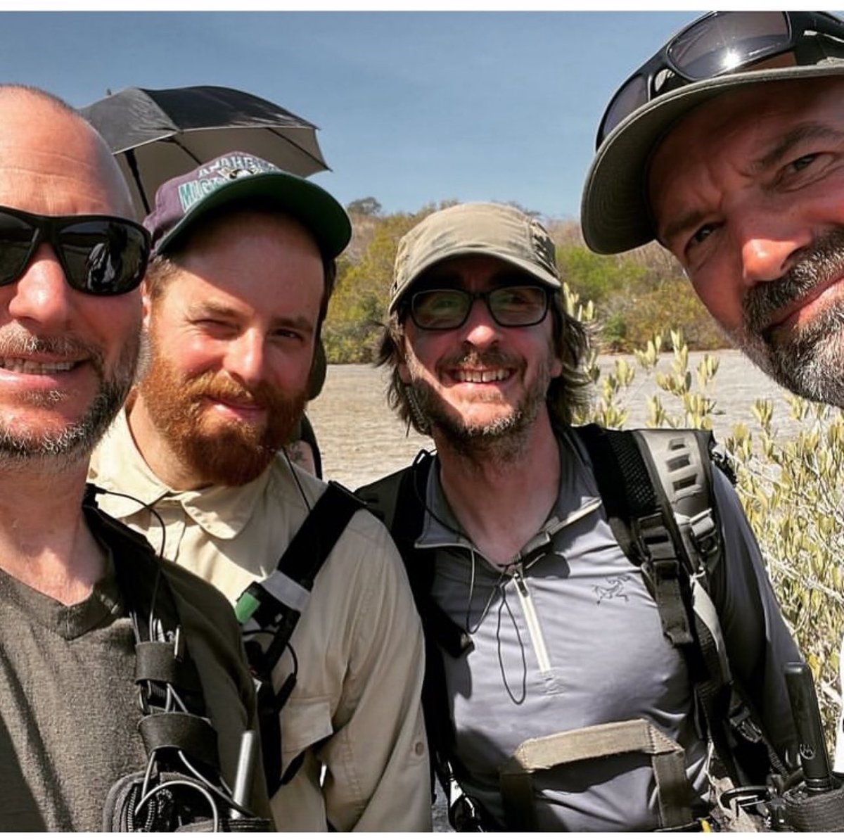 Rough bunch but I love them! What a team of camera and sound ops… Back in the jungle together and it’s shaking up to be one of the most incredible adventure shows we have ever made… #adventure #nevergiveup @NaturalStudios_