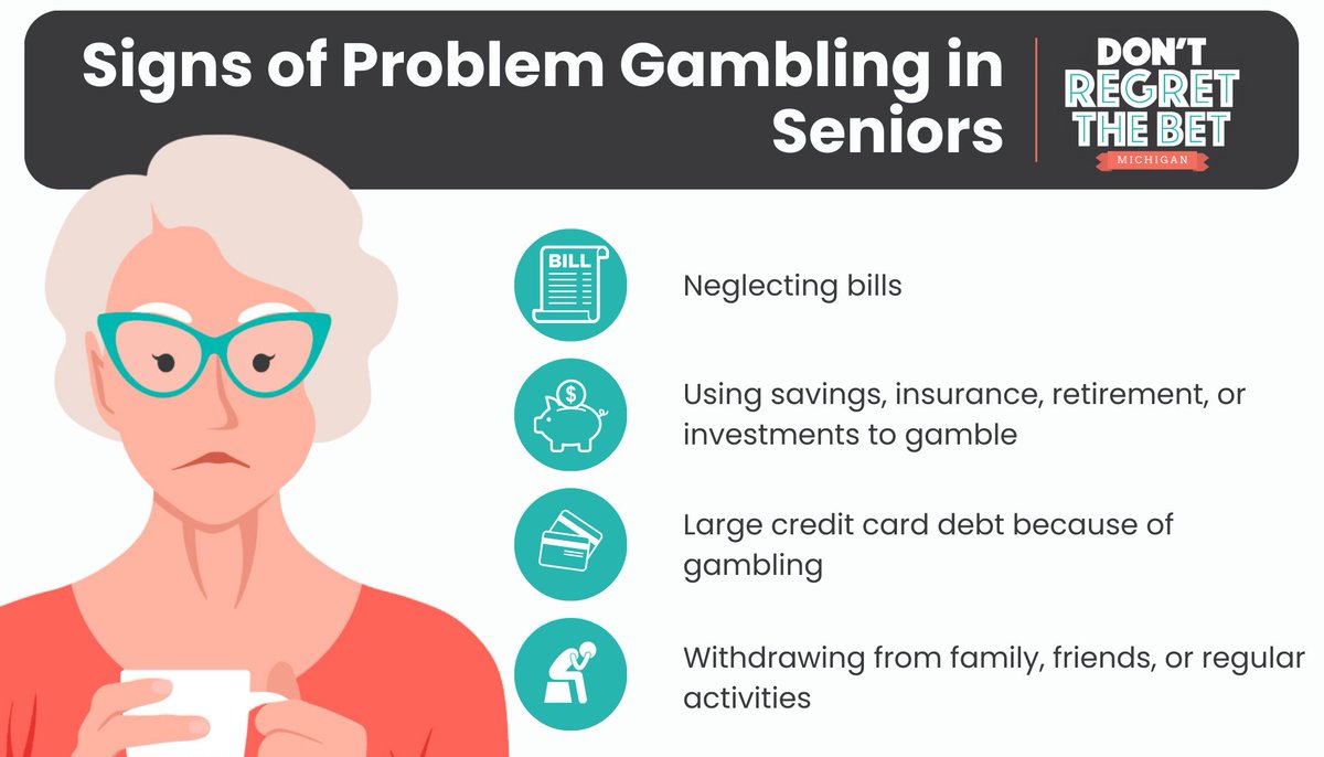 May is Older Americans Month. #DYK that veterans and older Americans are at an increased risk for developing a gambling problem due to factors such as social isolation, financial strain and PTSD? Let’s raise awareness and seek help if we or our loved ones are struggling.