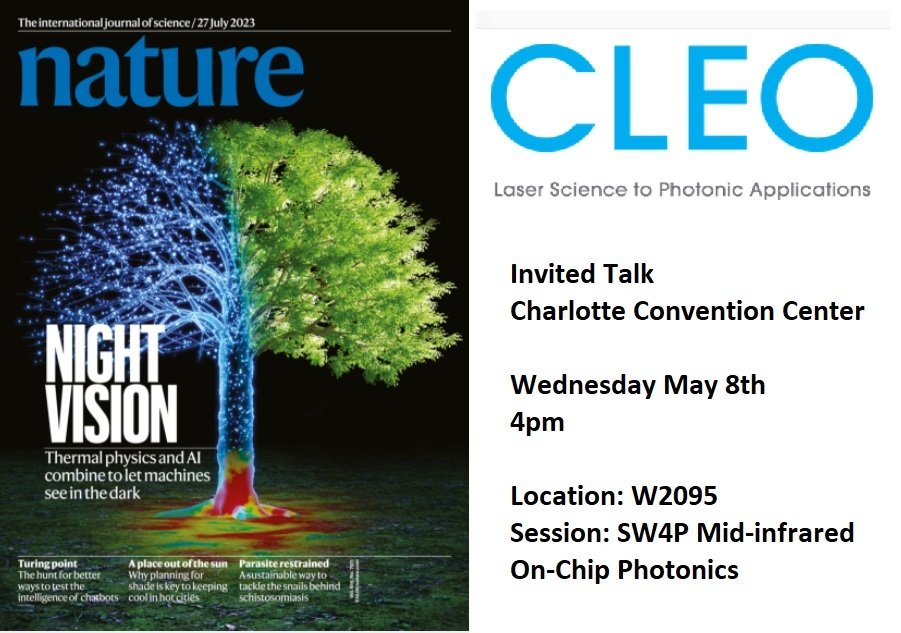 Prof. Zubin Jacob will deliver an invited talk at @CLEOConf titled 'HADAR: Machine perception through pitch darkness like broad daylight' on 8th May from 4:00 PM. See you there! @OpticaWorldwide @APSphysics @IEEEPhotonics @PurdueECE #CLEO24 #HADAR