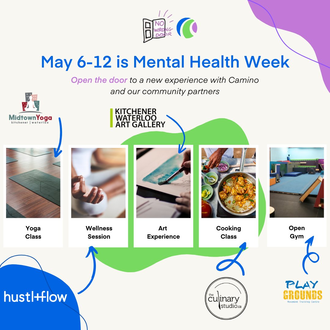 This #MentalHealthWeek (May 6 - May 12) we invite you to open new doors to wellbeing.  Check out our event offerings and discover activities to enhance your wellbeing and mental health. Watch this space for more information coming on Monday! #CompassionConnects #NoWrongDoor