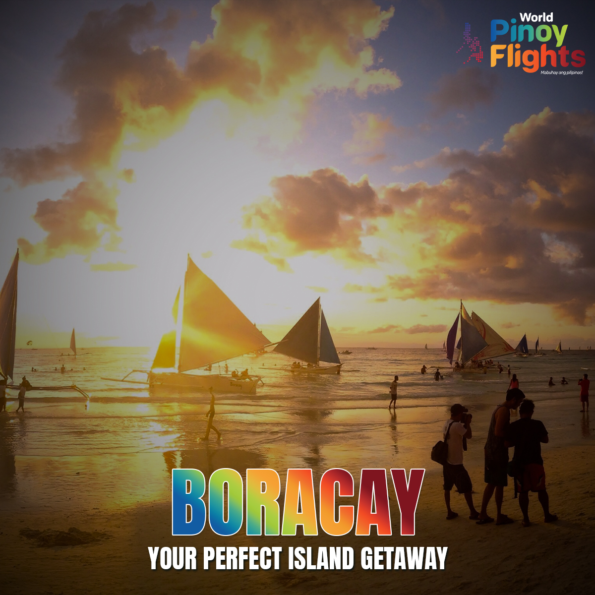 Painting the sky with hues of gold and orange, another breathtaking Boracay sunset to cherish. 🌅💛 #BoracayBliss #SunsetMagic #IslandLife #worldpinoyflights #travelph #ukholidays #Philippines