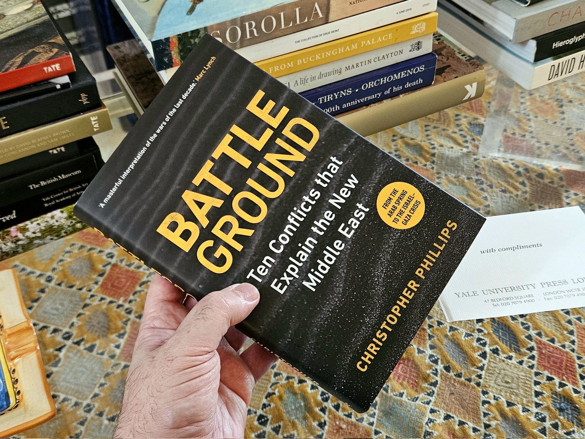 Looking forward to reading this. Seems well aimed - there must be plenty of people eager to learn more about recent conflicts in the Middle East. Understanding complexity is unfashionable right now (in certain vocal quarters) but it's hugely important. @cjophillips @YaleBooks