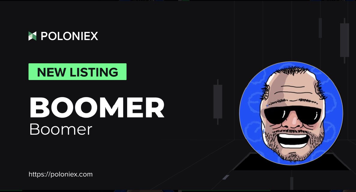 🚀 Poloniex New Listing  $BOOMER <a href="/BoomerOnBase/">BOOMER</a> 

✅ Deposit open on May 3, 11:30 (UTC)

✅ Full trading enable on May 3, 12:30 (UTC)

Details: support.poloniex.com/hc/en-us/artic…