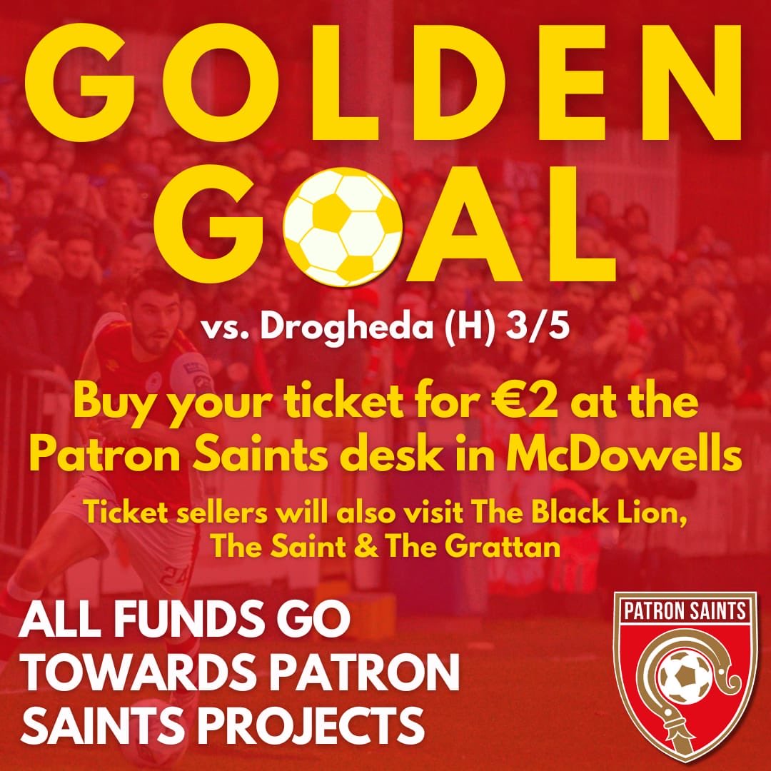 Don’t forget to get your tickets early, they sell out fast!!!
⁦@PatronSaints⁩ ⁦@stpatsfc⁩