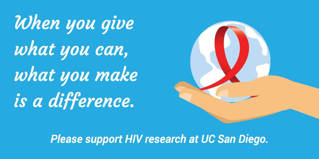 A small gift can make a world of difference. Please support #HIV research @UCSDHealthSci. ow.ly/oMLe50JGhlw