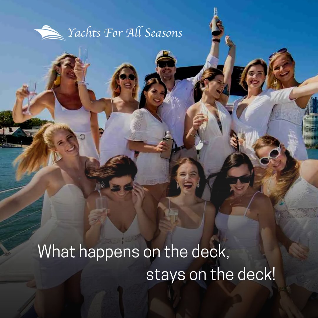 'What happens on the deck, stays on the deck!'
.
.
#celebration #yacht #mazeltov #privateparty #privateevent #yachts #charteryacht #NY #yachtcharter #NYC #YachtsForAllSeasons #Y4AS
