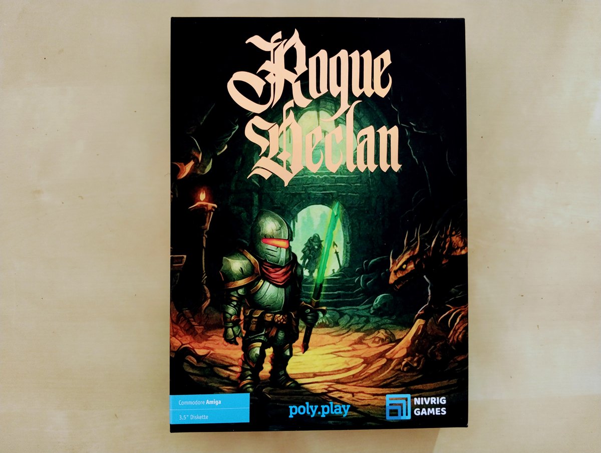 Anybody else who still gets super excited by new, modern, releases for retro systems? Take this, just delivered, fine example - Rogue Declan for the #Commodore #Amiga by @nivrig and published by @polyplay_xyz #retrogaming