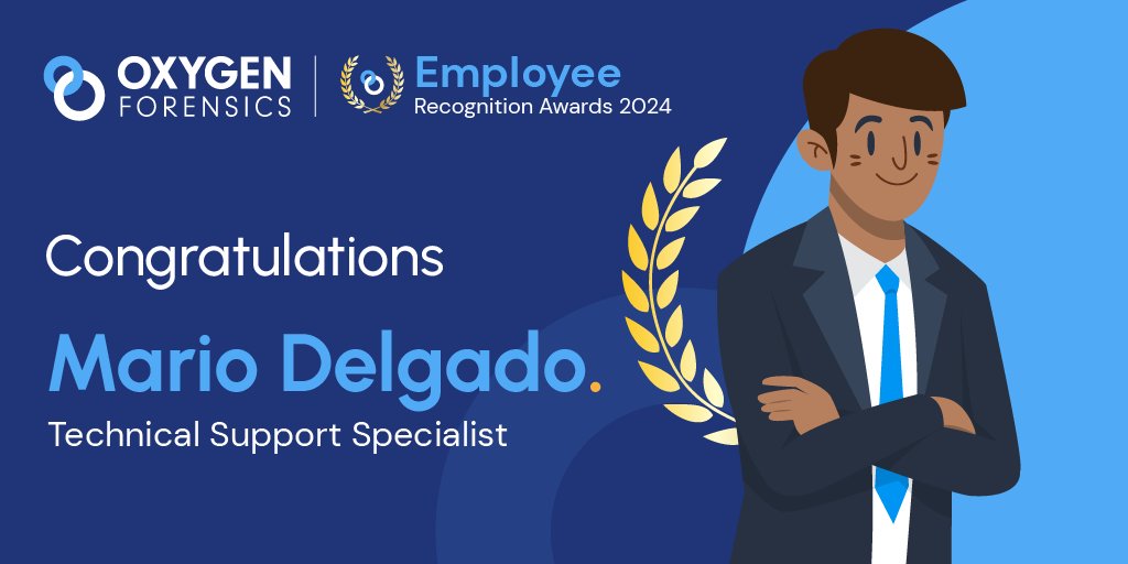 oxygenforensic's tweet image. The next employee being recognized for outstanding work is Mario Delgado.

We applaud Mario for his invaluable contributions as a proactive team player, consistently demonstrating a willingness to learn and assist others.

Thanks for all you do, Mario!

#OxygenForensics