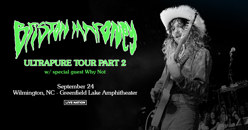 ON SALE NOW! Briston Maroney to bring the Ultrapure Tour Part 2 to Greenfield Lake Amphitheater September 24th with special guest Why Not! 🎟️Get your tickets here 👉 livemu.sc/3Qvvuy3 🤘 Part of the REV Rocks Concert Series Powered by REV Federal Credit Union