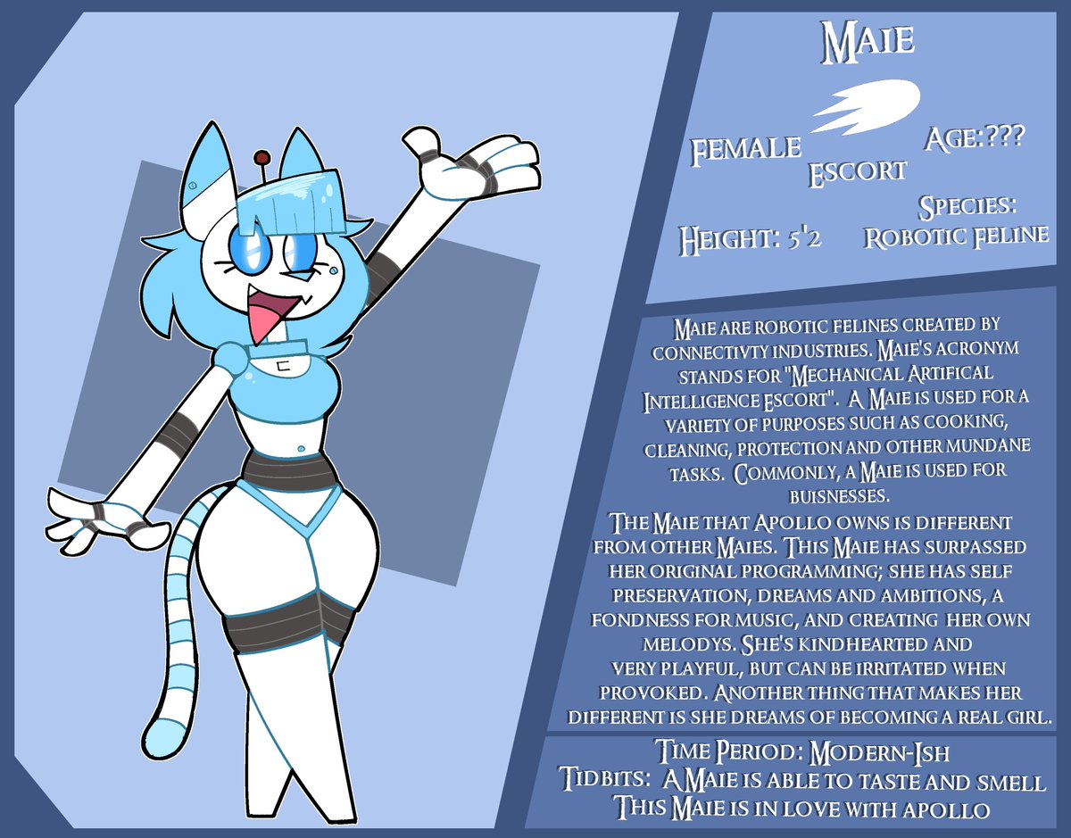 Character Showcase Maie! 🤖🐱