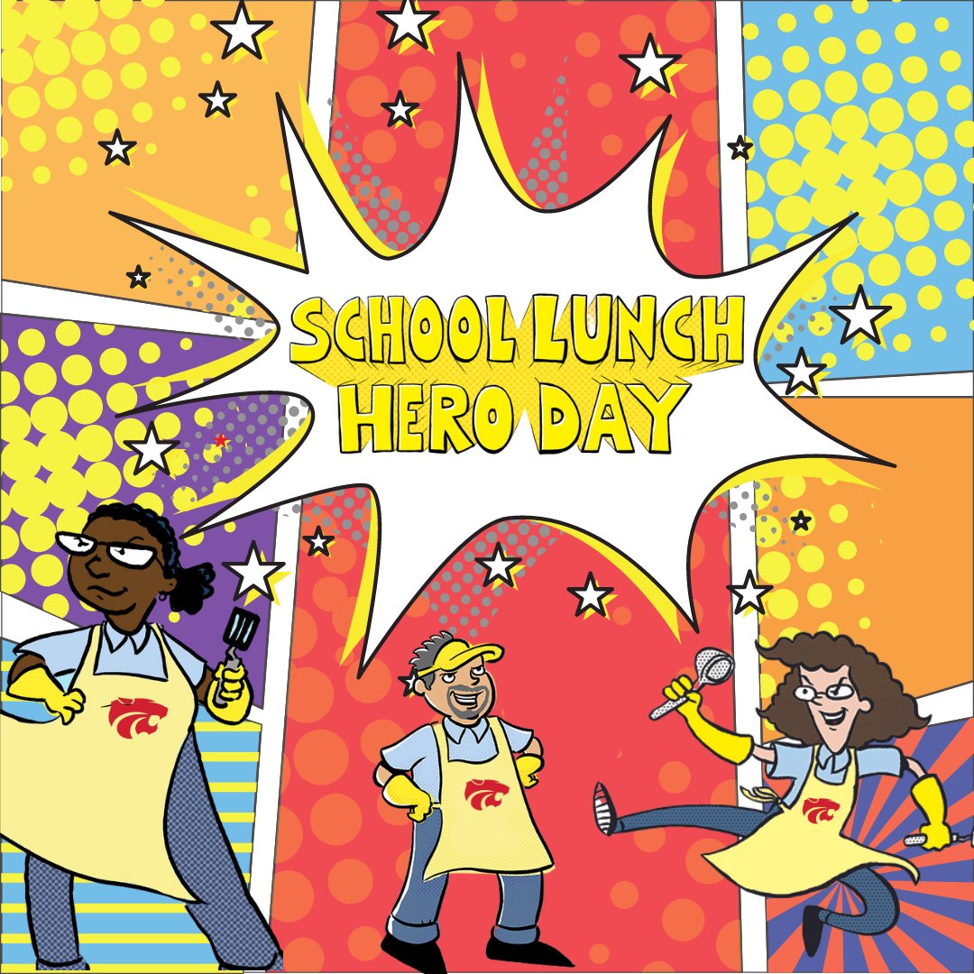 Fueling minds, one lunch tray at a time! Celebrating our unsung superheroes on School Lunch Hero Day!