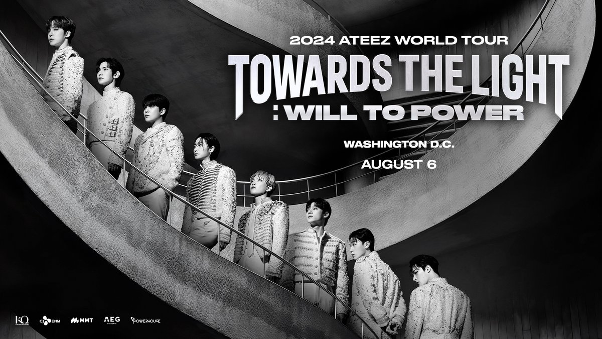 2024 ATEEZ WORLD TOUR [TOWARDS THE LIGHT : WILL TO POWER] IN NORTH AMERICA is coming to DC on Aug. 6th. 👇 Tickets available now! 🎟️: bit.ly/3xMLRzM