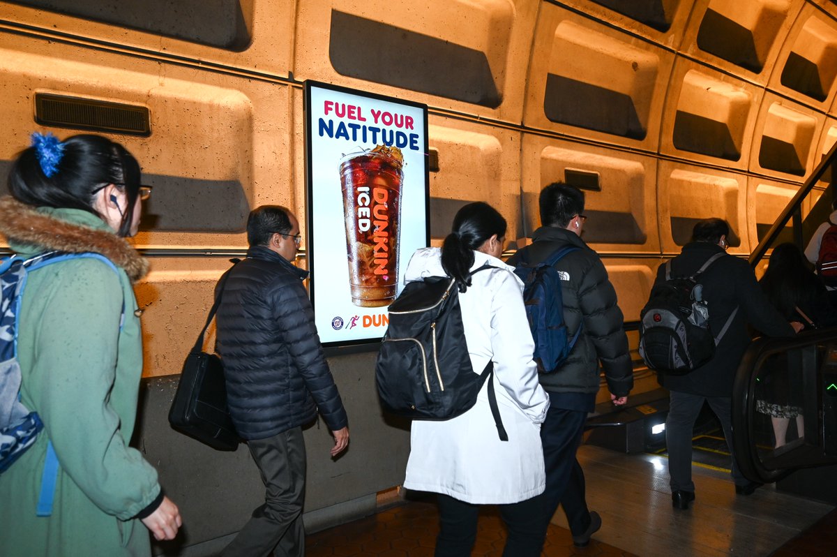 Dunkin is using contextual copy lines to further integrate into the DC community, from baseball to cherry blossoms. We love their #NATITUDE. Who's watching tonight's Nationals home game?