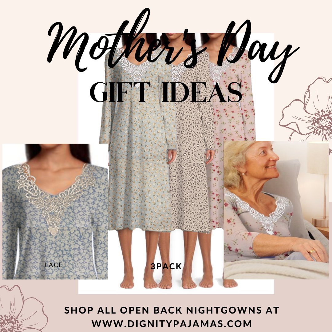 9 Days 'til Mothers Day! 
The Perfect gift for your bedridden Mom or Grandma  
Order Today 20% OFF "MOM20"
dignitypajamas.com
#dignity #openbacknightgown #hospitalgown
#caregivers #nursinghome #patientgown #Eldercare#Longtermcare#Agingparents  #Alzheimers #Bedridden#Hospice