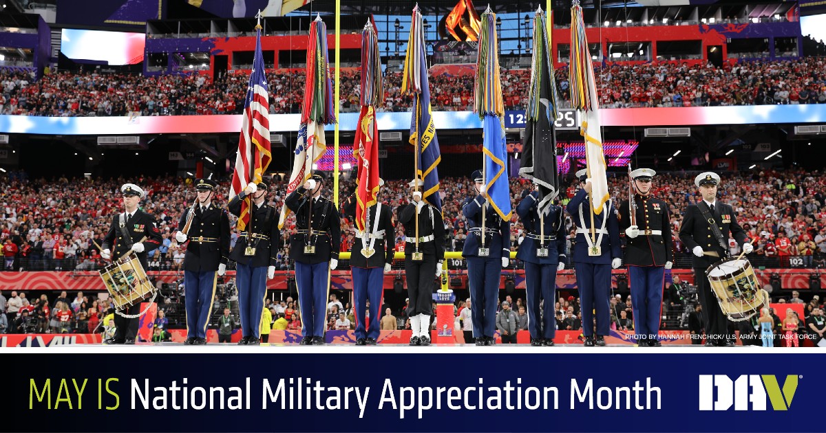 DAV loves to celebrate Veterans Day each November, but did you know that the month of May is #NationalMilitaryAppreciationMonth? How will you honor our nation’s heroes this month? Learn ways that you can get involved: dav.org/get-involved/.