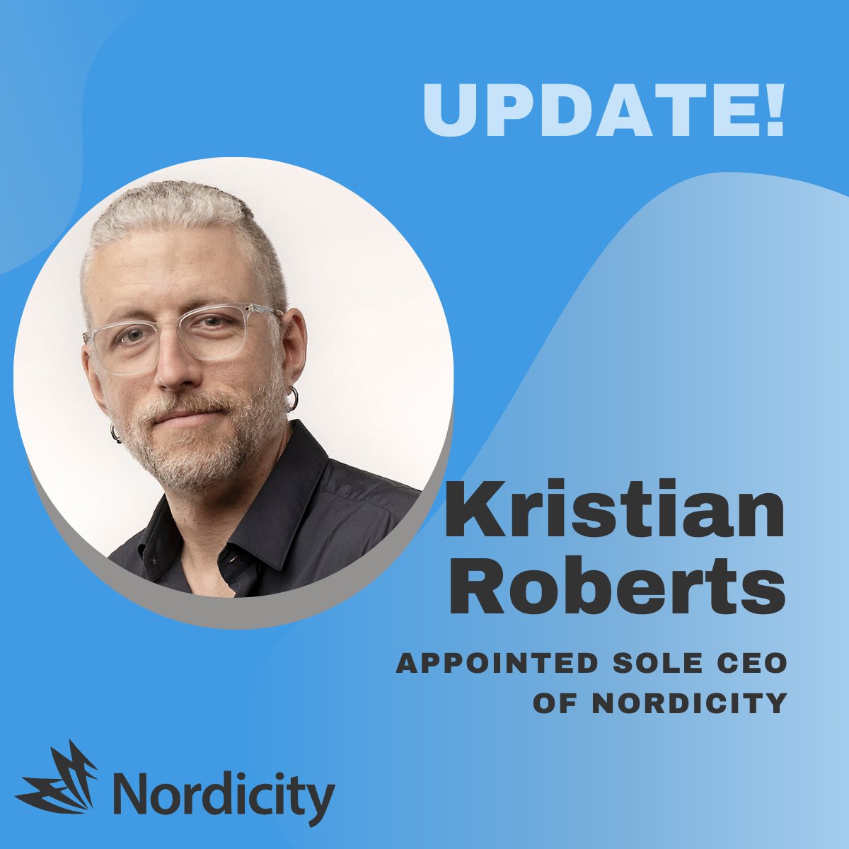 Exciting update! 🌟

We're thrilled to share that Kristian Roberts has been appointed as the sole CEO of Nordicity. Our founder, Peter Lyman, previously co-CEO, will continue to inspire us as Board Chair and remain an active Partner. 

See all the details: nordicity.com/news/kristian-…