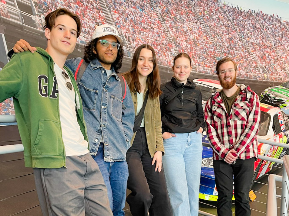 It's rewarding to balance the technical with the creative! We took our KIT exchange students from Germany on a break to explore Charlotte. They cracked King Tut's Curse at an escape room and visited the NASCAR Hall of Fame—just a taste of what the city offers!